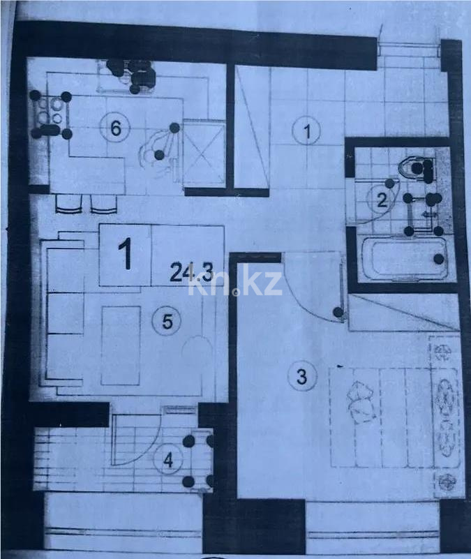 Продажа 2-комнатной квартиры, 41.87 м² в Астане - фото 3