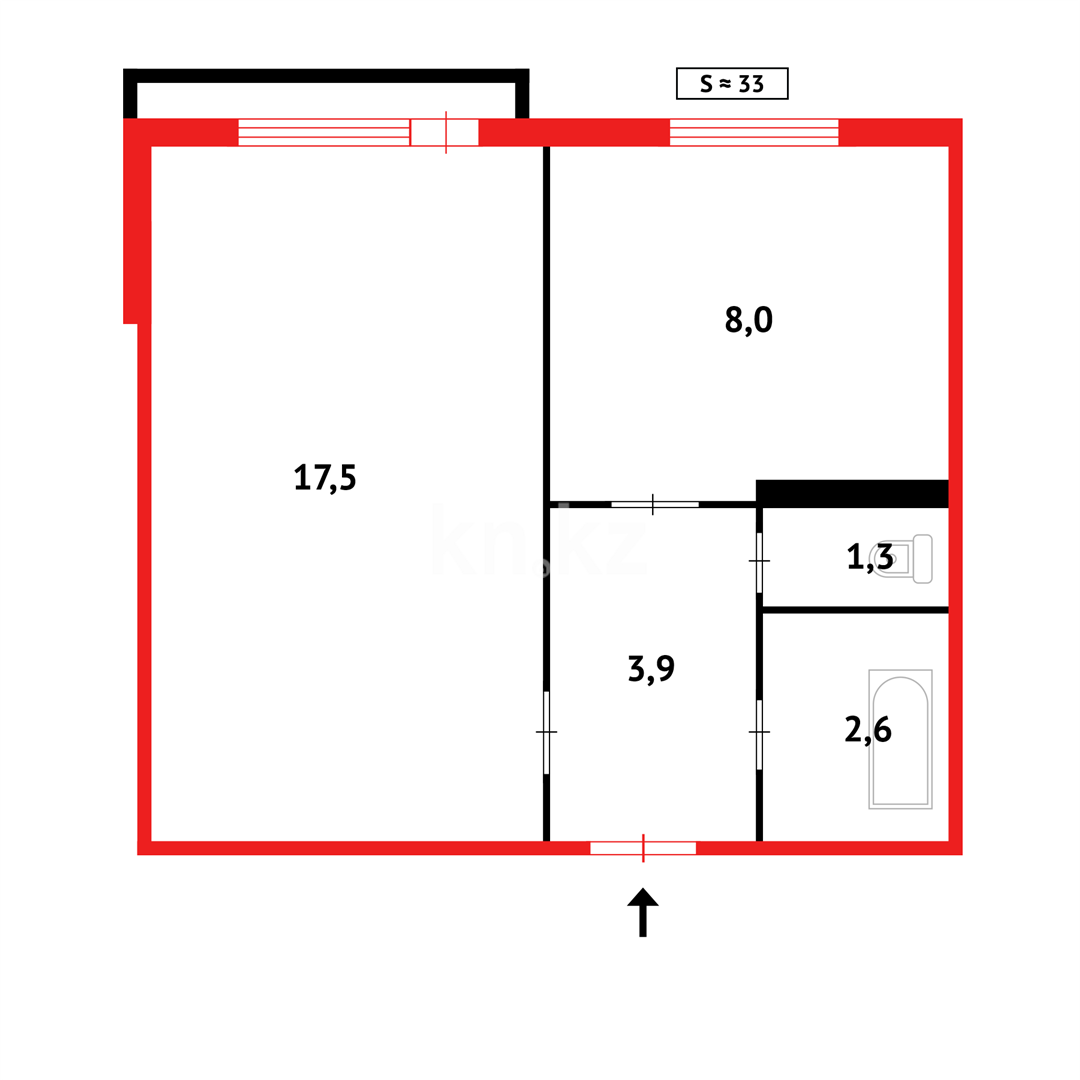 Продажа 1-комнатной квартиры, 32 м² в Темиртау - фото 10