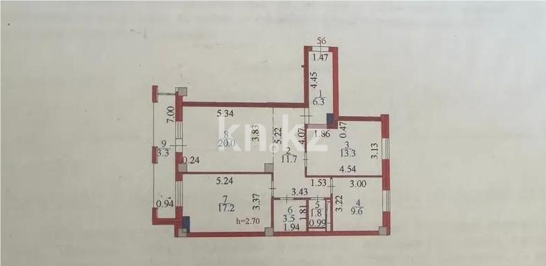 Продажа 3-комнатной квартиры, 86.7 м² в Астане - фото 8