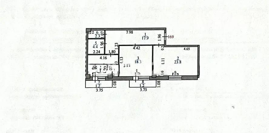 Продажа 2-комнатной квартиры, 80 м² в Караганде
