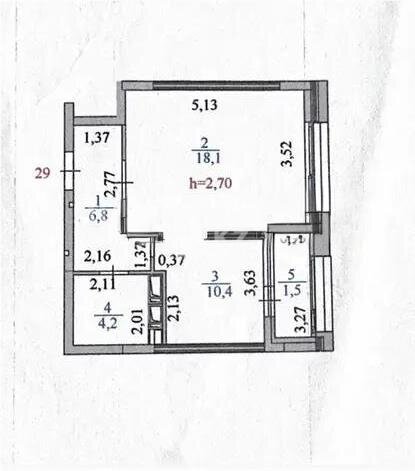 Продажа 1-комнатной квартиры, 41 м² в Астане - фото 4
