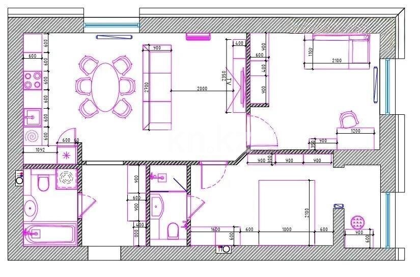 Продажа 3-комнатной квартиры, 73.26 м² в Астане