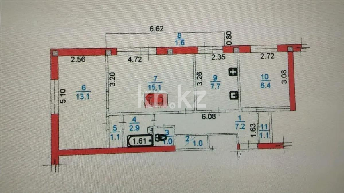 Продажа 3-комнатной квартиры, 60 м² в Алматы - фото 4