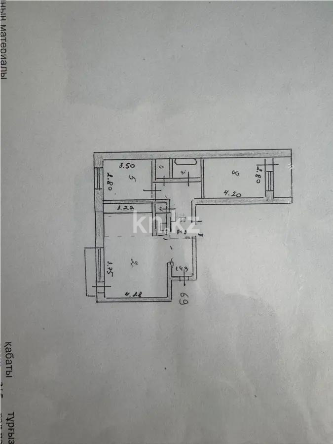 Продажа 3-комнатной квартиры, 58.3 м², ул. Есенберлина, дом  16/1 в Астане - фото 10