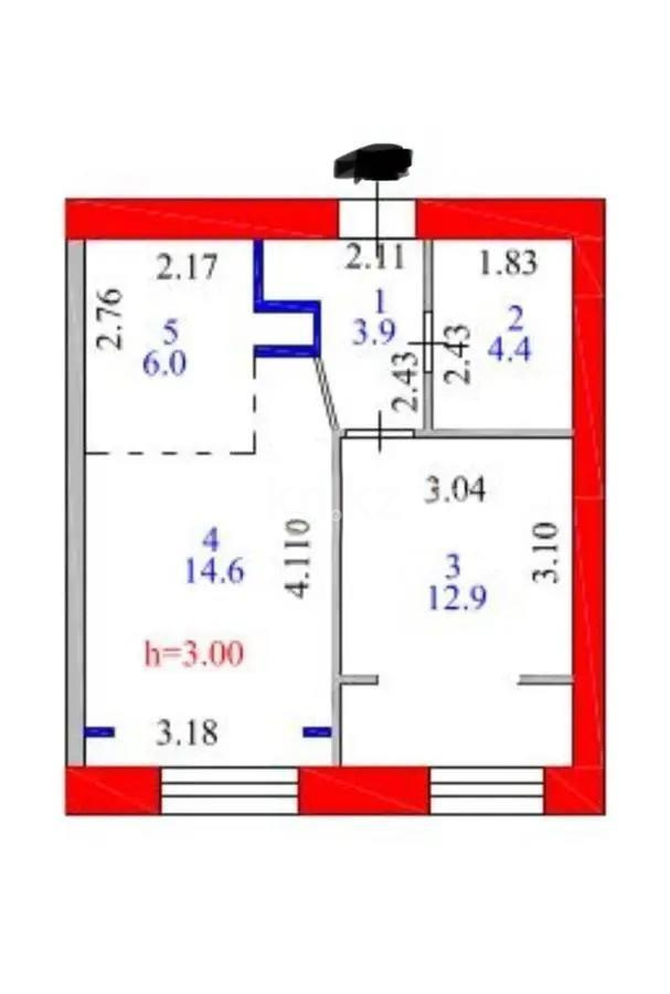 Продажа 2-комнатной квартиры, 39 м², ул. Е-15, дом  13 в Астане - фото 6