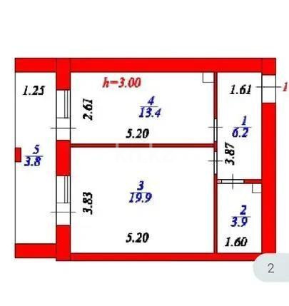 Продажа 2-комнатной квартиры, 47.4 м² в Астане - фото 3