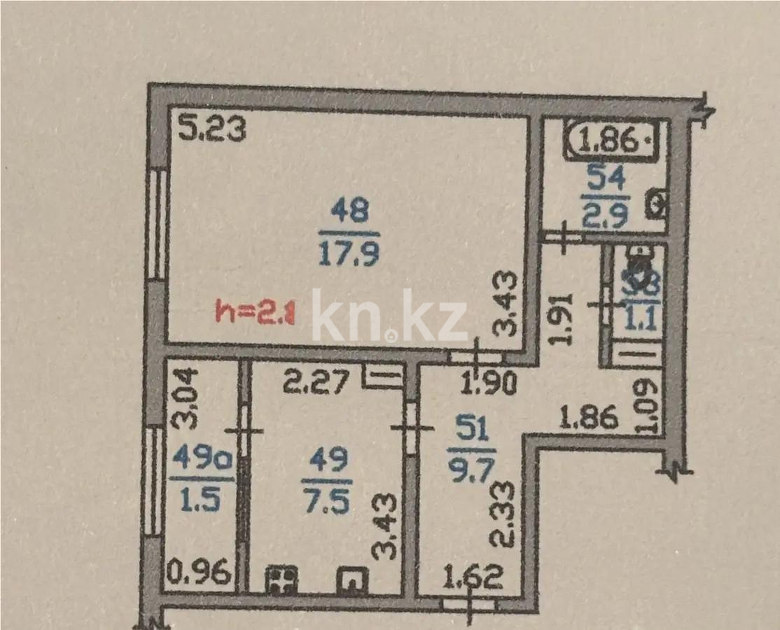 Продажа 1-комнатной квартиры, 40.6 м² в Алматы - фото 6