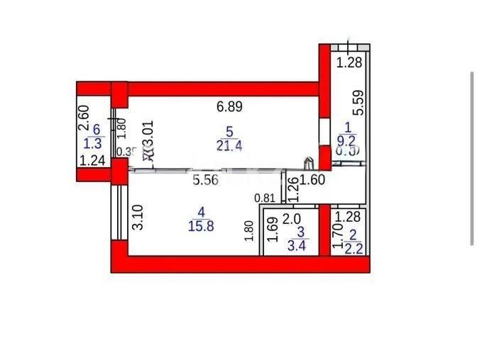 Продажа 2-комнатной квартиры, 53 м² в Караганде - фото 6