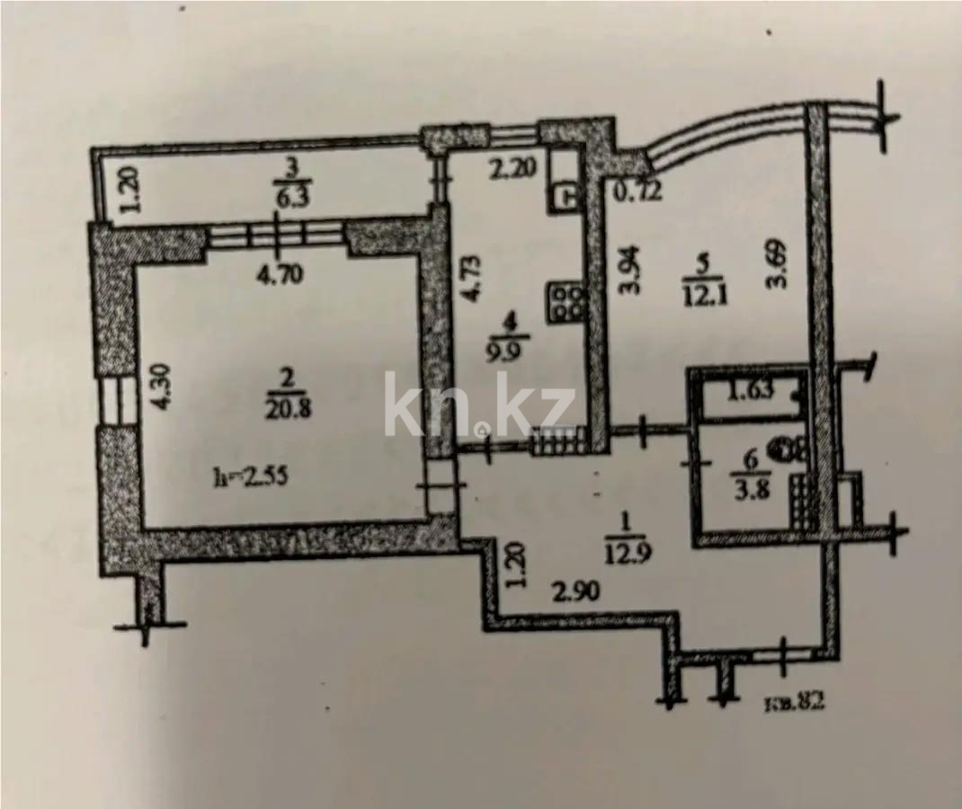 Продажа 2-комнатной квартиры, 65.8 м², мкр. Аккент, дом  57 в Алматы - фото 4