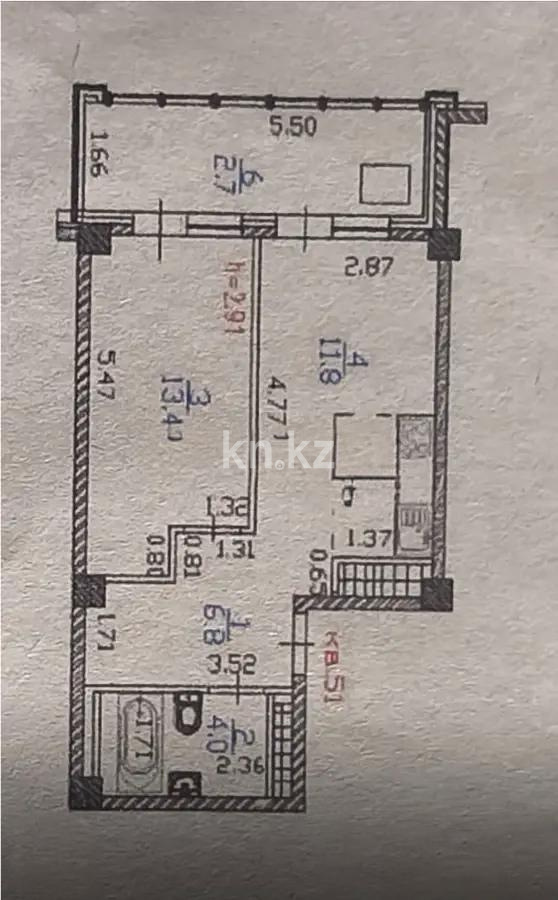 Продажа 1-комнатной квартиры, 45 м², ул. Радостовца, дом  167а стр в Алматы - фото 5