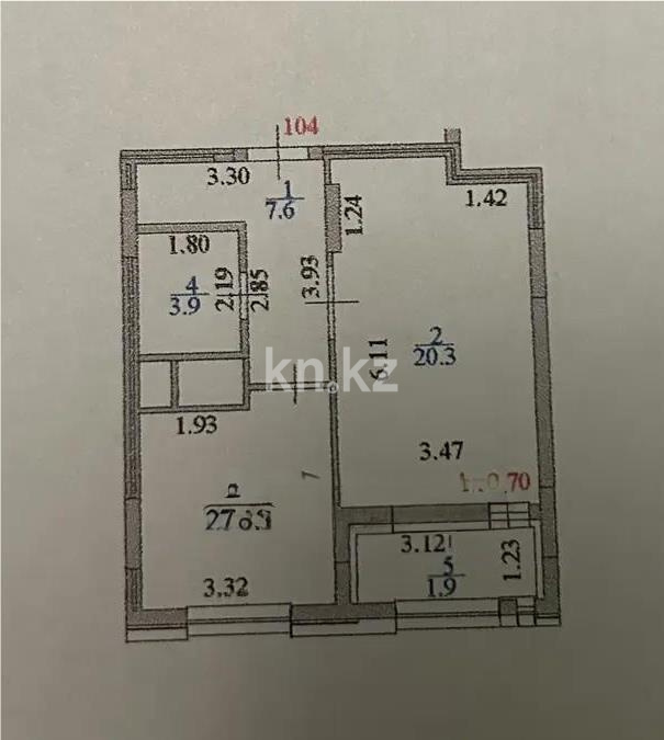 Продажа 1-комнатной квартиры, 45.2 м² в Астане - фото 5