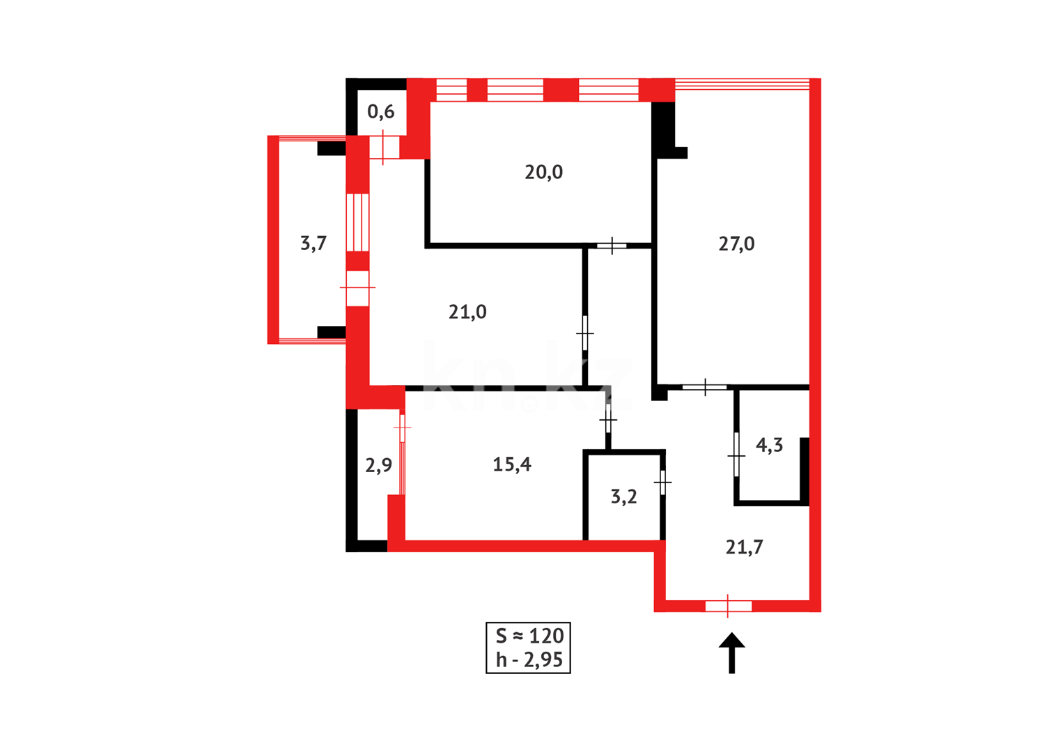 Продажа 3-комнатной квартиры, 119.8 м² в Астане - фото 15