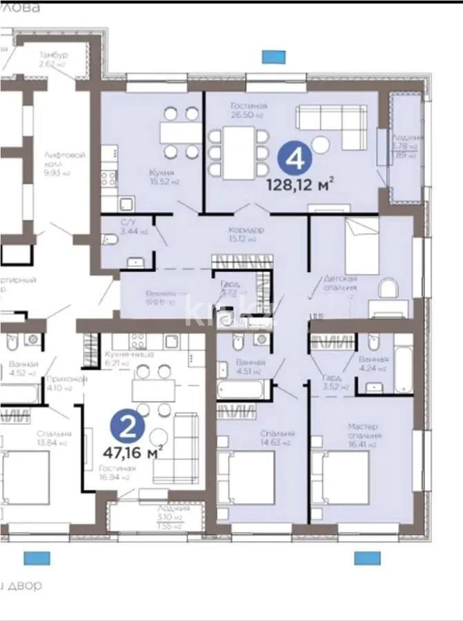 Продажа 4-комнатной квартиры, 128 м² в Астане - фото 4