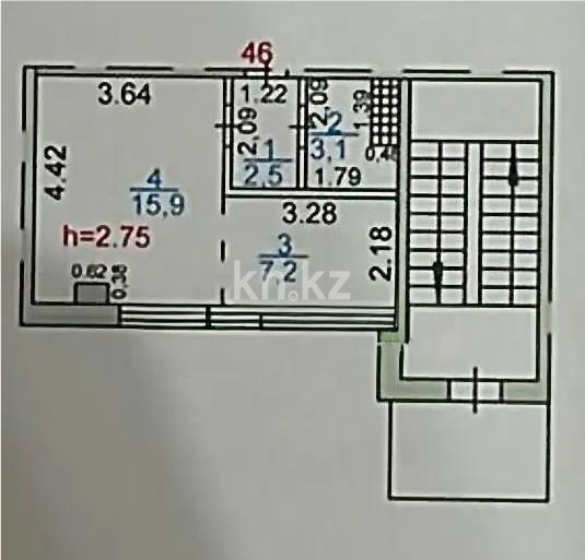 Продажа 1-комнатной квартиры, 29 м² в Караганде - фото 4