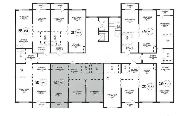 Продажа 3-комнатной квартиры, 78.1 м² в Алматы