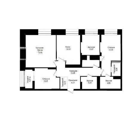 Продажа 4-комнатной квартиры, 121.7 м² в Астане - фото 9
