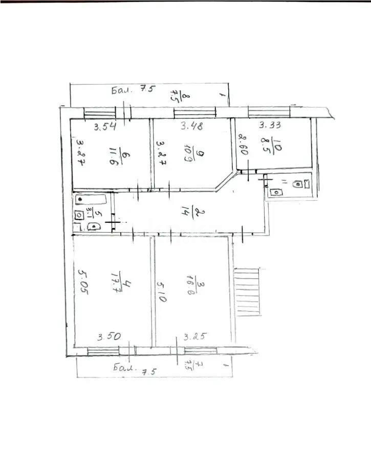 Продажа 4-комнатной квартиры, 101.9 м², ул. Гоголя, дом  42 в Алматы - фото 9