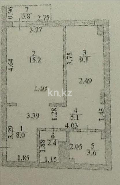 Продажа 2-комнатной квартиры, 46 м² в Астане - фото 3