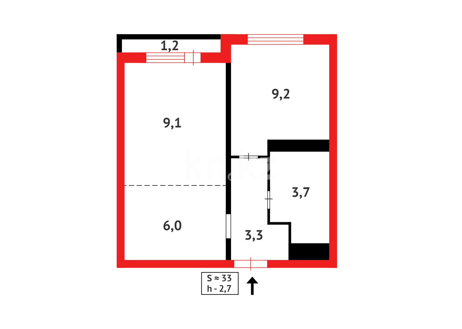 Продажа 1-комнатной квартиры, 33.5 м² в Астане - фото 15