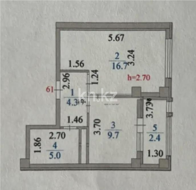 Продажа 1-комнатной квартиры, 38.1 м² в Астане - фото 4