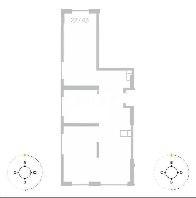Продажа 3-комнатной квартиры, 86.4 м² в Алматы
