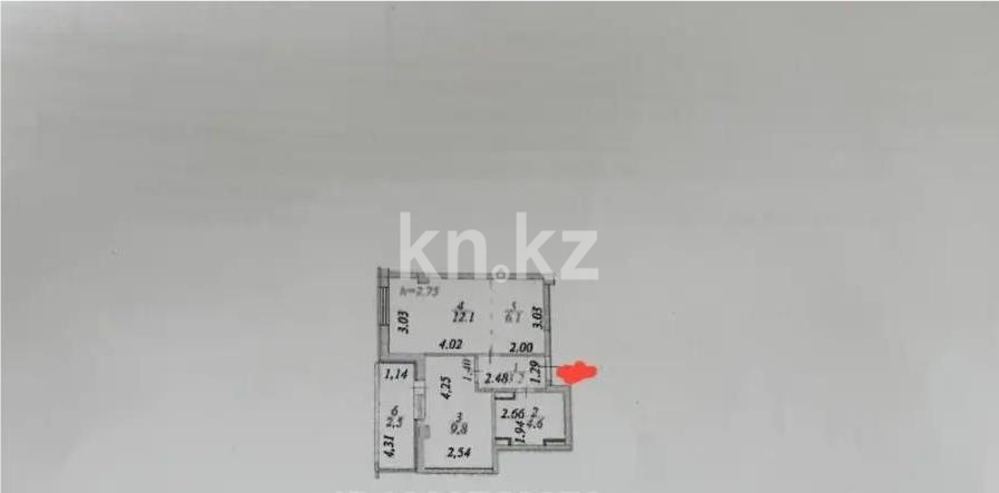 Продажа 2-комнатной квартиры, 38.3 м² в Астане - фото 4
