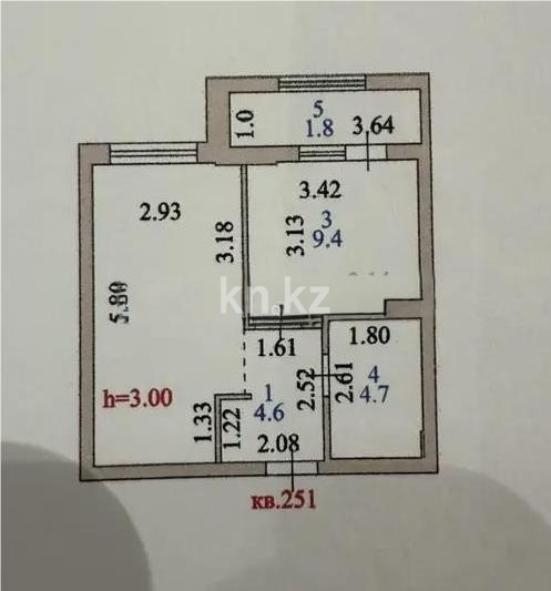 Продажа 1-комнатной квартиры, 37 м², ул. Мухамедханова, дом  12/3 в Астане - фото 4