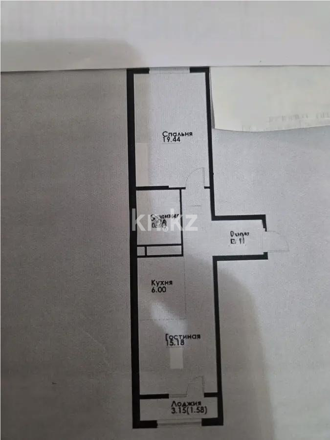 Продажа 2-комнатной квартиры, 55.4 м² в Алматы