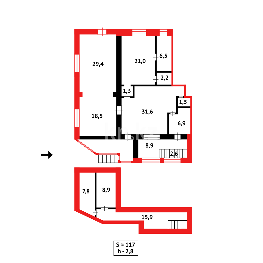 Продажа , 180 м², пр. Назарбаева в Караганде - фото 21
