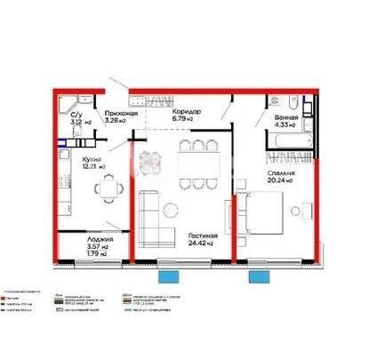 Продажа 2-комнатной квартиры, 77 м², пер. Лебедева, дом  1/1 в Алматы