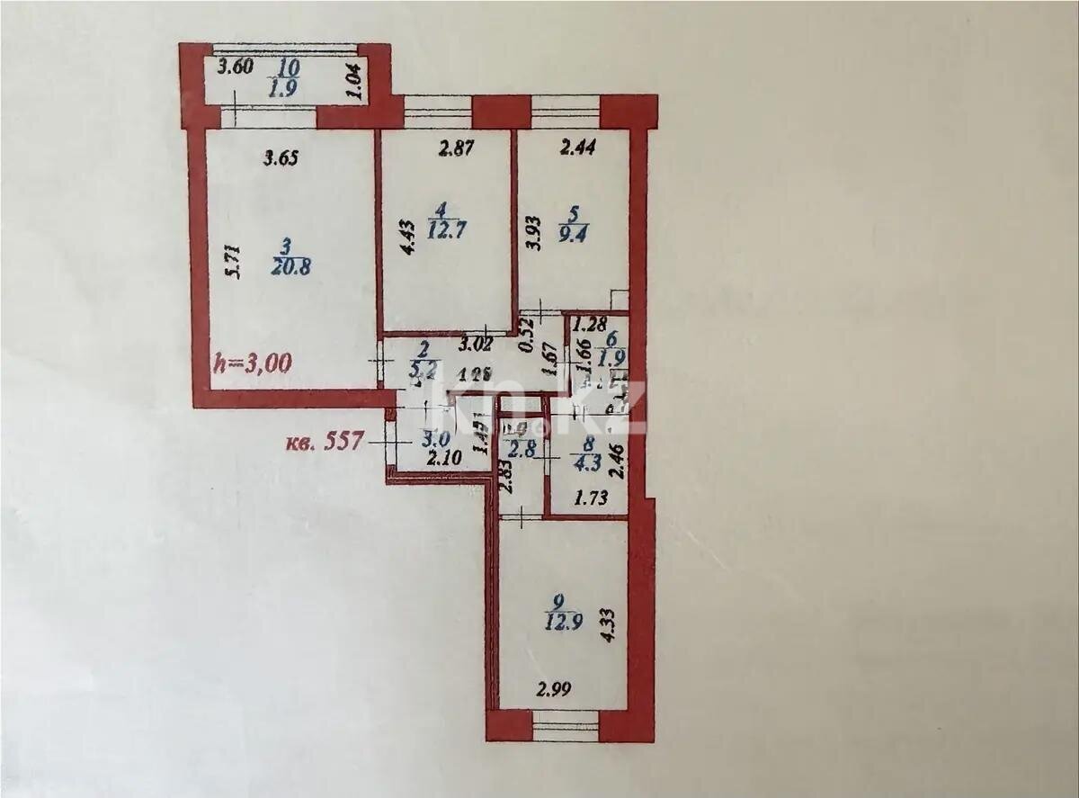Продажа 3-комнатной квартиры, 76 м² в Астане - фото 6