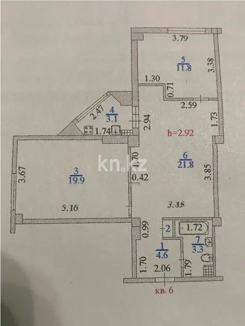 Продажа 3-комнатной квартиры, 65 м² в Алматы - фото 5
