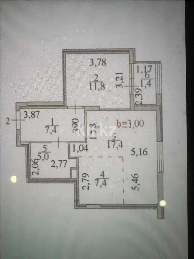 Продажа 2-комнатной квартиры, 50.4 м² в Астане - фото 5