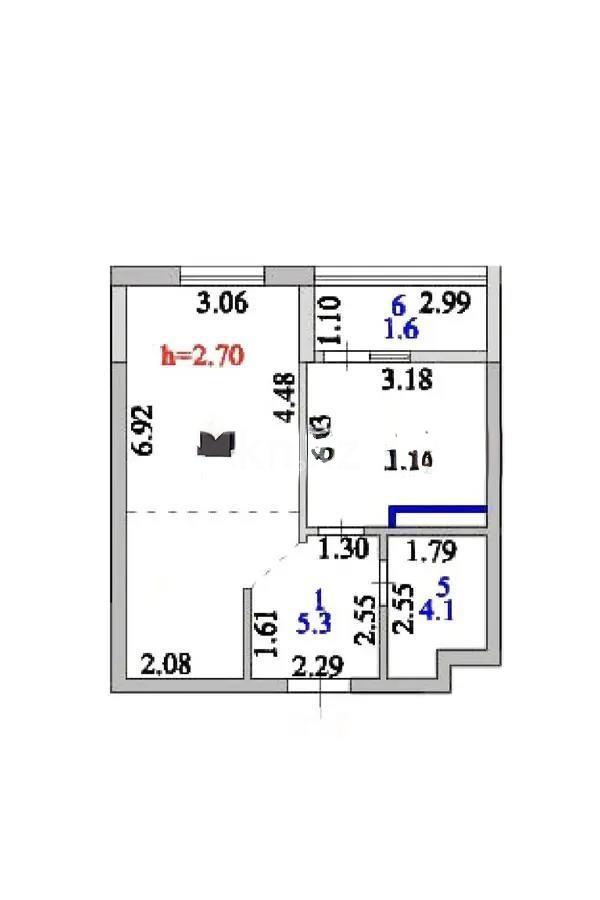 Продажа 1-комнатной квартиры, 40 м² в Астане - фото 4
