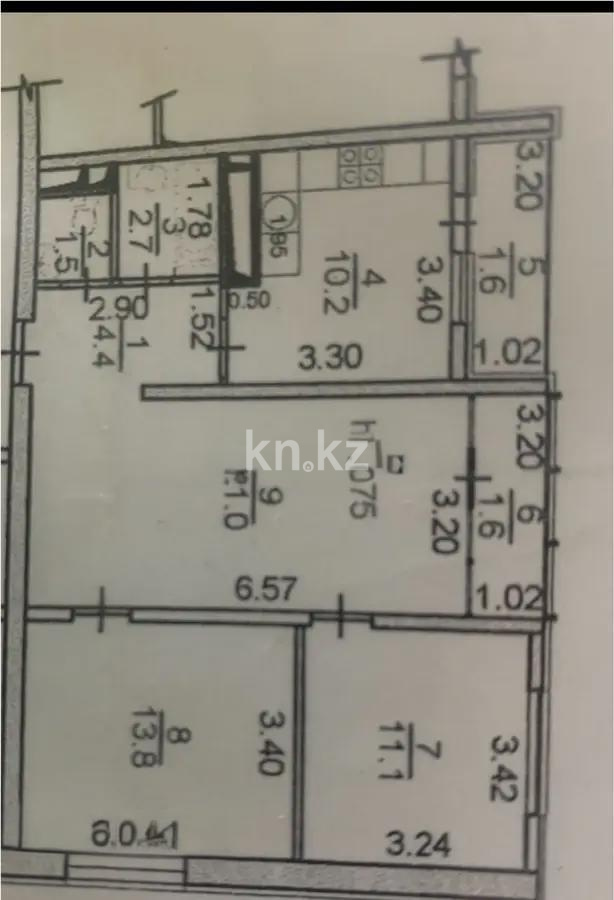 Продажа 3-комнатной квартиры, 70.8 м² в Алматы - фото 9