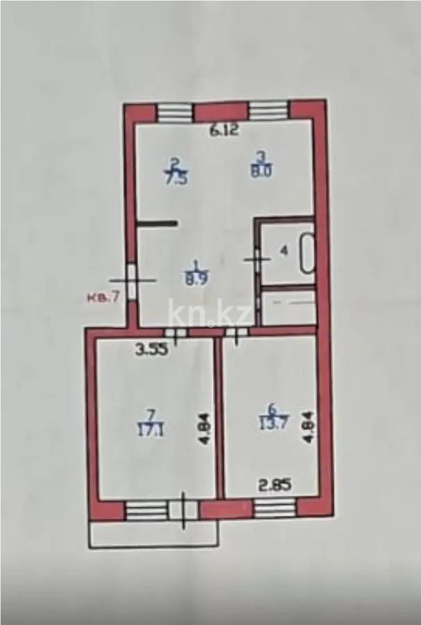 Продажа 3-комнатной квартиры, 61 м² в Астане - фото 7