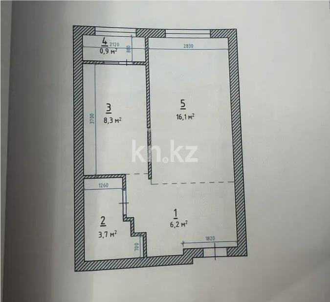 Продажа 1-комнатной квартиры, 35 м² в Алматы
