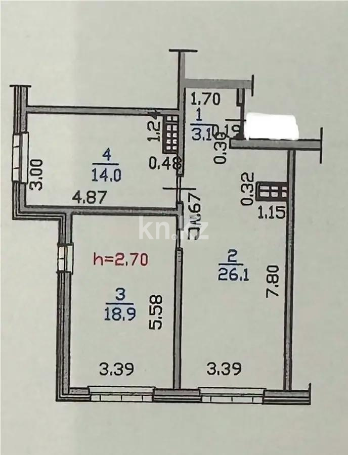 Продажа 2-комнатной квартиры, 63 м² в Алматы - фото 5