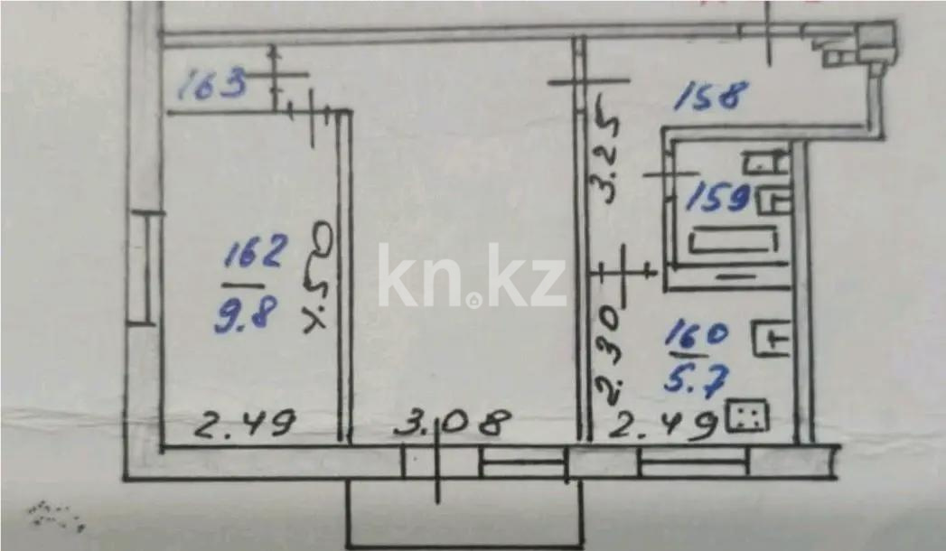 Продажа 2-комнатной квартиры, 42 м² в Алматы