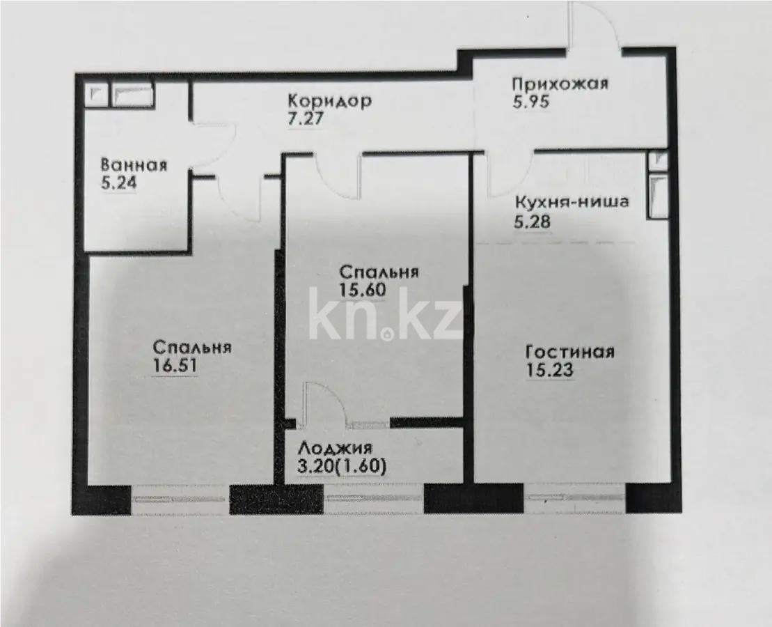 Продажа 3-комнатной квартиры, 72 м², ул. Навои, дом  30а/1 в Алматы