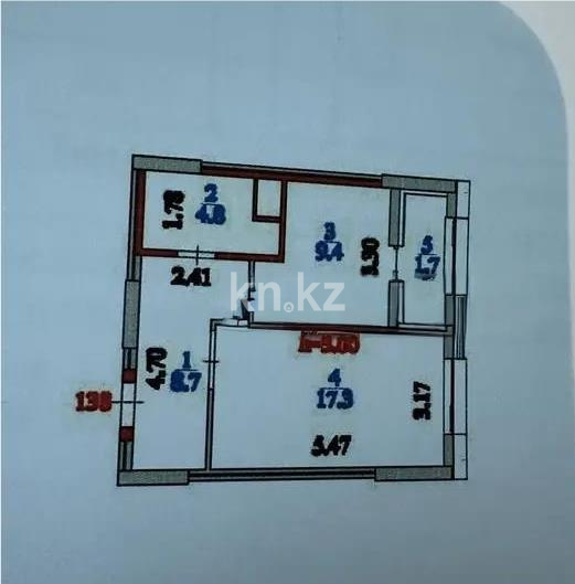 Продажа 1-комнатной квартиры, 42 м² в Астане