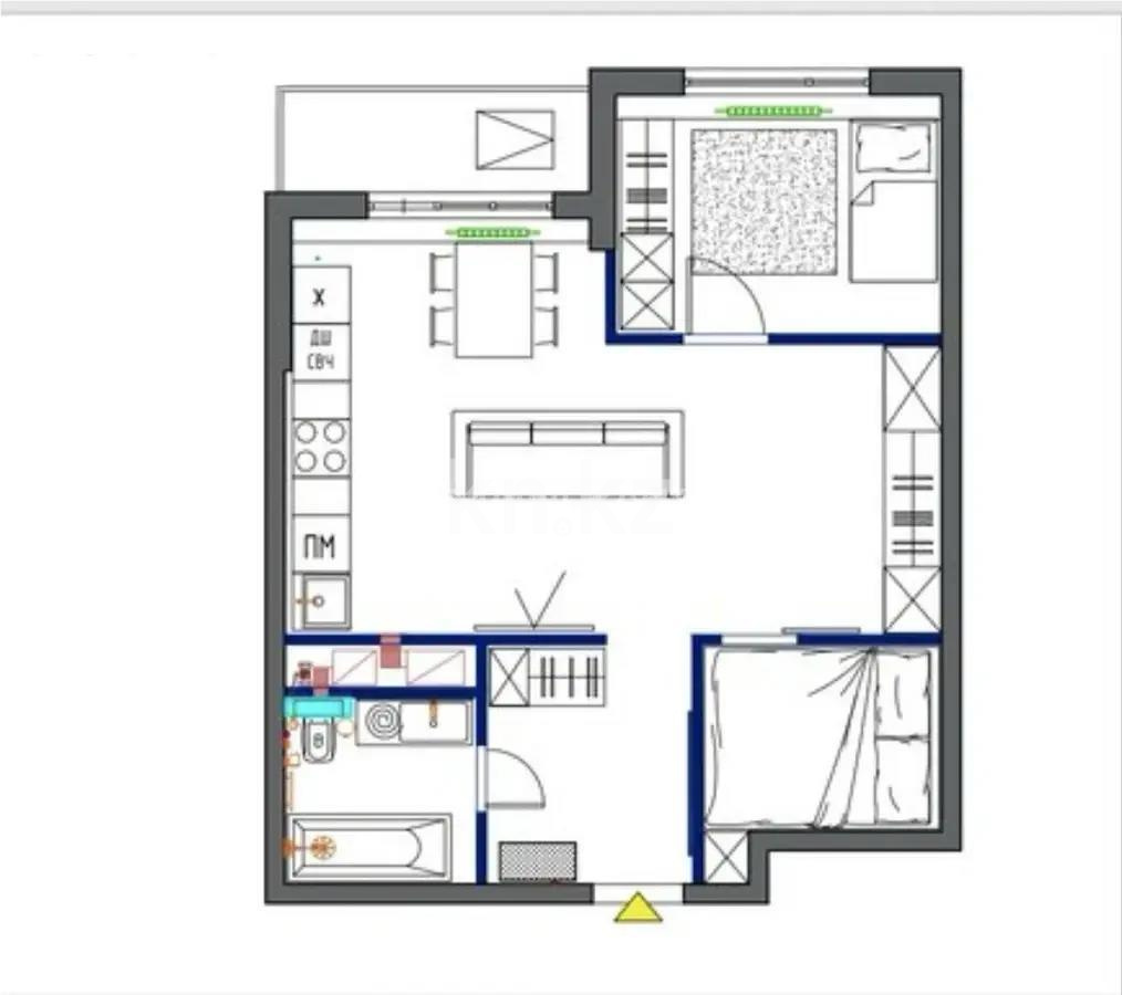 Продажа 2-комнатной квартиры, 52 м² в Алматы - фото 6