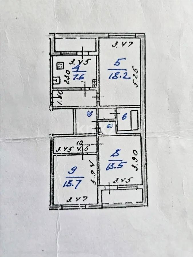 Продажа 3-комнатной квартиры, 72.3 м² в Алматы