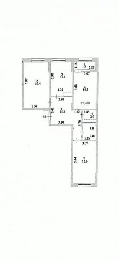 Продажа 3-комнатной квартиры, 84 м² в Астане