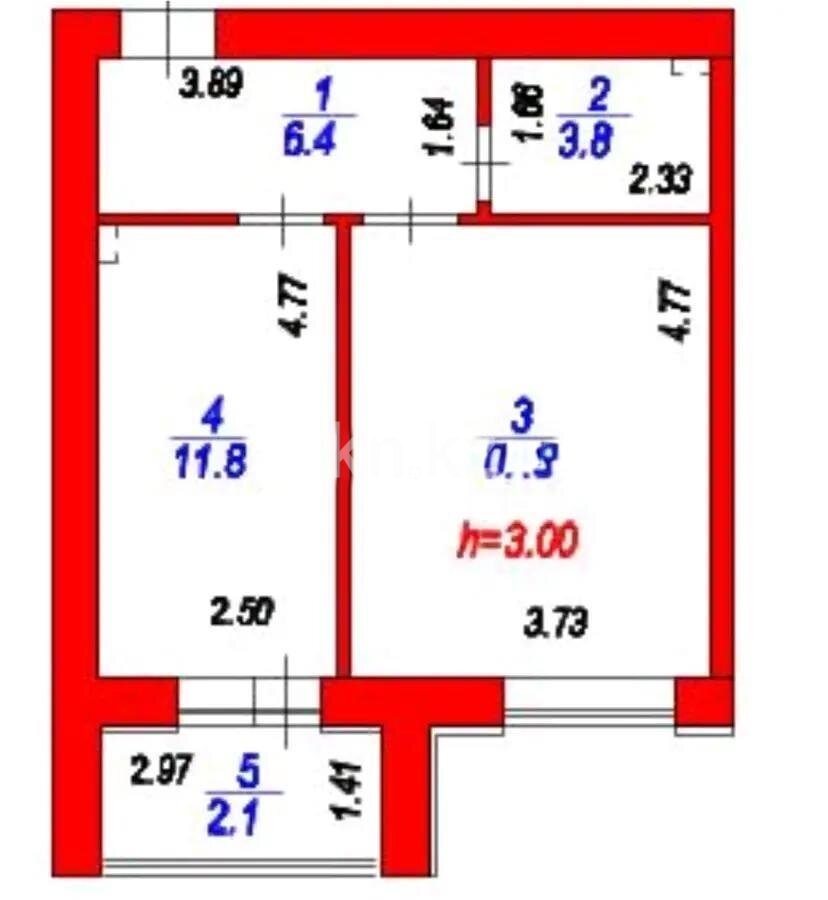Продажа 1-комнатной квартиры, 42 м² в Астане