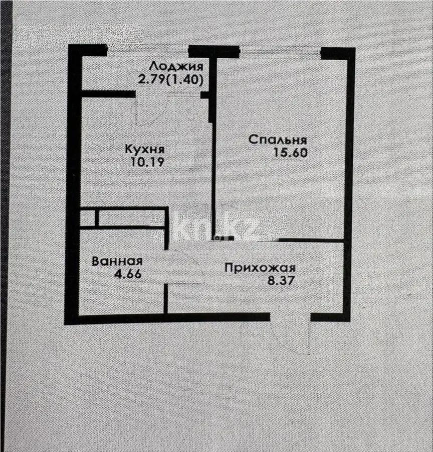 Продажа 1-комнатной квартиры, 40.22 м² в Алматы