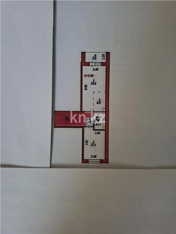 Продажа 2-комнатной квартиры, 55.9 м² в Астане