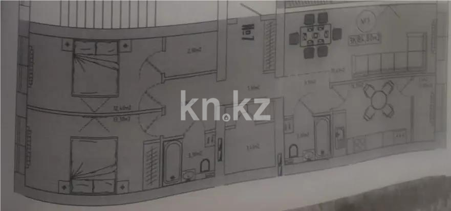 Продажа 3-комнатной квартиры, 85 м² в Астане