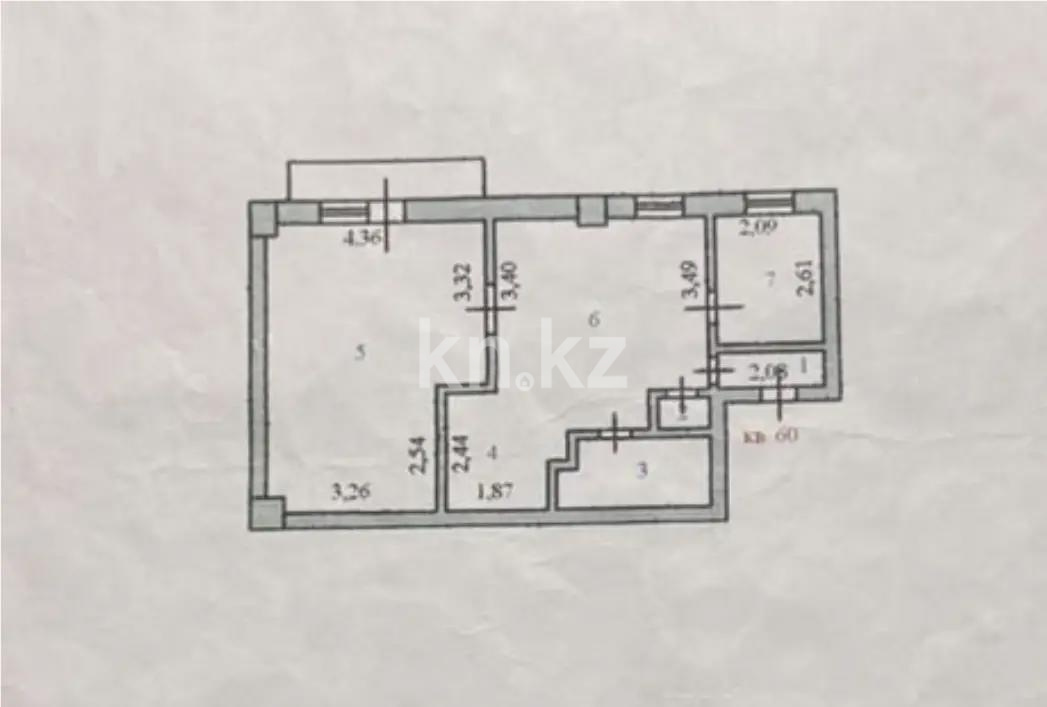 Продажа 2-комнатной квартиры, 57.9 м² в Астане - фото 7