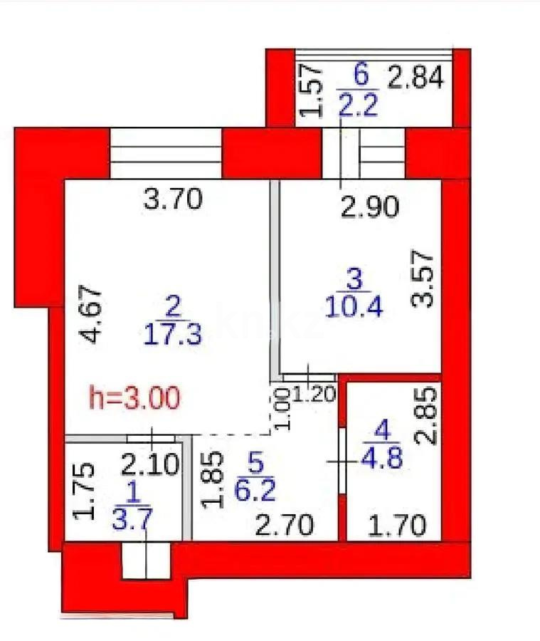 Продажа 2-комнатной квартиры, 45 м² в Караганде - фото 4